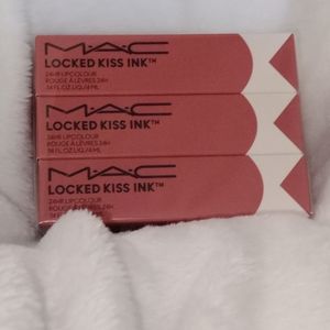 MAC cosmetics locked kiss ink 24 hour lip color. Brand new sealed 3 pack.